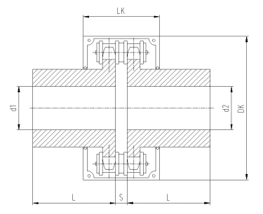 滾子鏈聯(lián)軸器尺寸