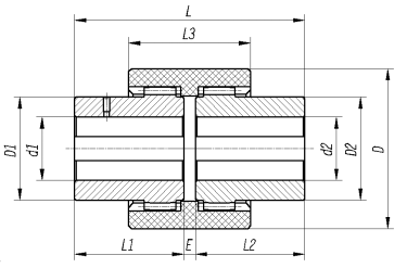 尼龍齒式聯(lián)軸器尺寸
