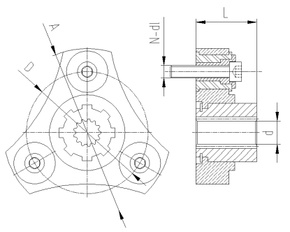 尼龍鋼齒聯(lián)軸器尺寸